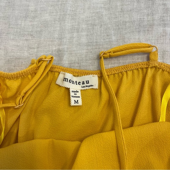 Monteau Yellow Ruffled Romper - Picture 2 of 3